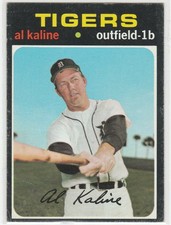 1971 Topps #180 Al Kaline Detroit Tigers baseball card 