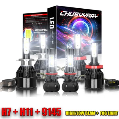 Combo faros LED haz alto-bajo + bombillas antiniebla para Hyundai Veracruz 2007-2011 Foto 1 de 4