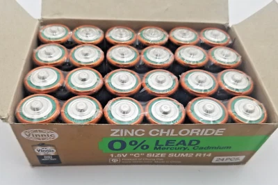 Vinnic ER14MSG Extra Heavy Duty C Battery , SUM2, 1.5V (24pk) Exp 06/25 - Image 1 of 4