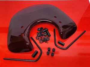 VESPA GTS GTL 2003 BIS 2022 GERÄUCHERTER TRANSPARENTER FLYSCREEN C/W PASSFORMSATZ KIT - Bild 1 von 9