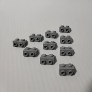 LEGO 1 x 2 - 1 x 2 Bracket LIGHT BLUISH GREY (x10) 99781 NEW REPLACEMENT PARTS - Bild 1 von 6