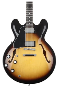 Old Guitar Gibson ES-335 Left-handed Semi-Hollow Electric Guitar -Vintage Burst - Picture 1 of 7
