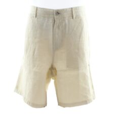Hugo Boss Men's Shorts Tapered Fit 100% Linen Regular Siman2 - Beige