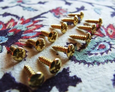 VIS PICKGUARD SCRATCHPLATE GOLD DORE LOT DE 12 POUR FENDER GIBSON GRETSCH