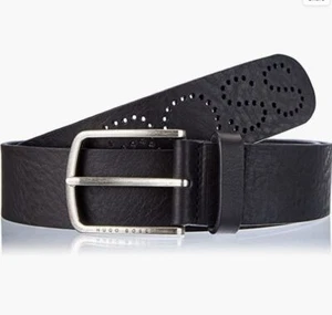 Hugo Boss Men's Sander SZ40 Belt - 100% Cowskin, 38mm wide, see measurements