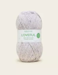 Sirdar Lovelful Hilo De Tejer Mezcla De Tweed Reciclado DK Doble 100G Plata 20 - Imagen 1 de 1