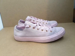 Sneakers Converse All Star pelle scamosciata donna scarpe da ginnastica UK 8 blush polveroso rosa - Foto 1 di 14