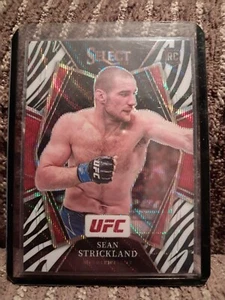 Sean Strickland Rookie Card Zebra Prizm 2022 UFC Select - Picture 1 of 2