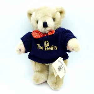 Giocattoli Benjie Bear Channel Island The Belfry Jumper Peluche Orso Coccoloso Snodato Etichette - Foto 1 di 14