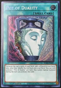 Yu-Gi-Oh TCG #RA02-EN057 Pot of Duality 1st Edition Secret Rare NM - Picture 1 of 2
