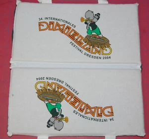 Sitzkissen vom 34. Dixieland Festival Dresden 2004 Kissen Stuhlkissen mit Griff - Bild 1 von 3