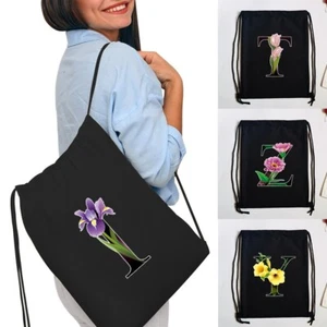 Cotton Drawstring Rucksack Backpack Tote Bags PE sack Kids Sport Bag New UK - Picture 1 of 33