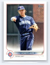Nico Hoerner 2022 Topps Series 2 Baseball #490 Chicago Cubs