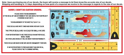 Juego de calcomanías de tóner blanco para tobogán acuático Toyota Supra Fast&Furious para H-W 1/64 Foto 1 de 2