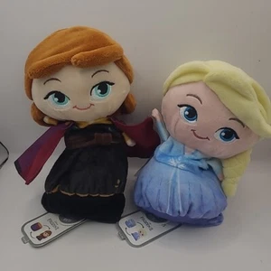 Disney Frozen Anna & Elsa Sello Cambiador Falda Muñecas de Peluche Nuevo con Etiquetas - Imagen 1 de 3