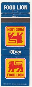 COPERTINA LIBRO FIAMMIFERI - NEGOZIO DI ALIMENTARI LEONE - SUPERMERCATO - PREZZI EXTRA BASSI - Foto 1 di 3
