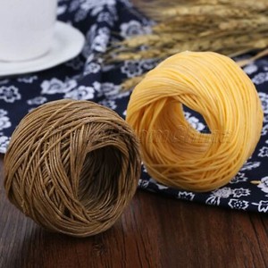 200ft Organic Hemp Wicks DIY Candle Making Crafts Bee Wax Coating Core Dia.1.2mm