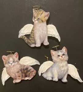 Purr-fect Little Angels Cats Kittens Bradford Christmas Ornaments Jurgen Scholz - Picture 1 of 5