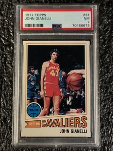 1977 Topps Basketball #31 John Gianelli PSA 7