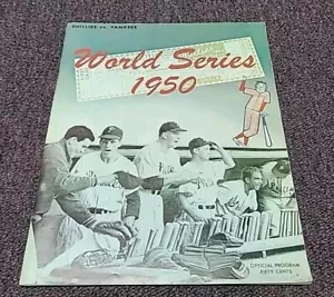 1950 World Series Program Philadelphia Phillies Vs New York Yankees 1980 Reprint - Picture 1 of 18