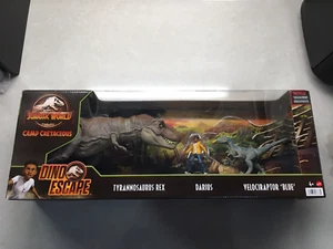 Jurassic World Story Pack Tyrannosaurus Rex Darius Velociraptor Blue NEW/SEALED - Picture 1 of 12