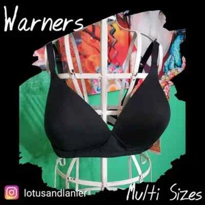 Warners Simply Perfect Wire Free Black Bra Multi Sizes - Picture 1 of 6