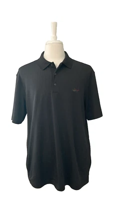 Camisa polo de golf Greg Norman Play Dry negra manga corta talla XL Foto 1 de 4