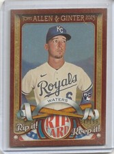 2023 TOPPS ALLEN AND GINTER #RC-DW DREW WATERS UNRIPPED RIP CARD RARE #/199
