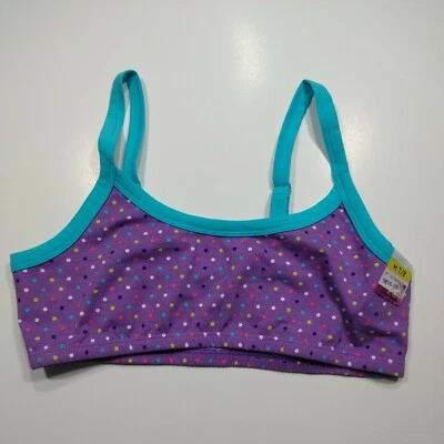 Sujetador de entrenamiento a lunares para niñas talla 7/8 total niña bralette corto correas ajustables Foto 1 de 4