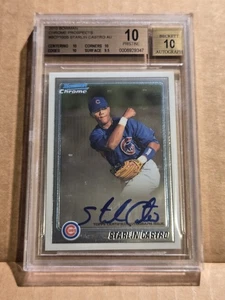 Bowman Chrome Starlin Castro RC 2010 automático BGS 10 Chicago Cubs impecable - Imagen 1 de 2
