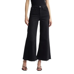 FRAME - Le Palazzo Raw HemCrop Wide Leg Jeans - Size 29 - Picture 1 of 8