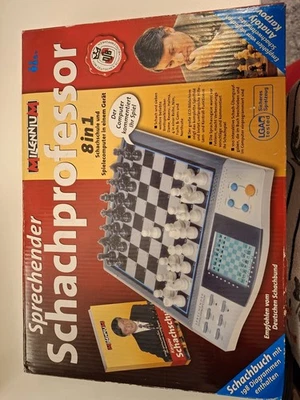 Millenium Sprechender Schachprofessor 8 in 1 – geprüft, vollständig, funktionier - Bild 1 von 2