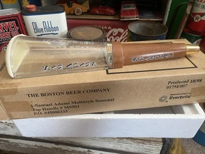 Vintage Sam Adams 1998 Oil Can Beer Keg Tap Handle NIB New Bar Mancave Sign Orig - Picture 1 of 10