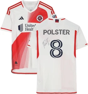 Matt Polster New England Revolution Signed Match-Used #8 Jersey - '24 Season M - Picture 1 of 5