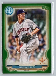Topps Gypsy Queen #7 2020 Zack Greinke Green - Imagen 1 de 2