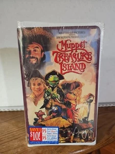 Muppet Treasure Island (VHS, 1996) Clam Shell Tim Curry Jim Henson NEW - Picture 1 of 8