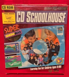Neu! 1995 Education Software Laser Magic CD Schulhaus CD-ROM versiegelt Big Box PC - Bild 1 von 4