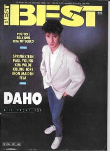 12/86 issue of BEST magazine DAHO cover Bruce Springsteen Iron Maiden - Picture 1 of 1
