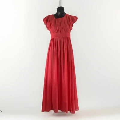 Happy Rose Girls Dress 14 Red Pink Swifty Dressy Long Full Length Formal Flowy - Image 1 of 4