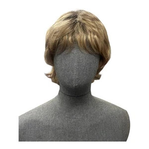 Dimples Wig Synthetic Hair Style New Roma Harvest Gold Root Fringe Layer - Picture 1 of 7