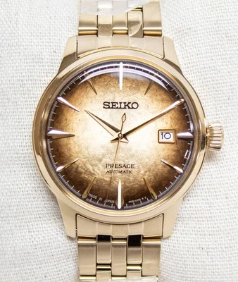 Seiko (SRPK48) Presage Cocktail Time Men's Gold Tone Automatic Watch - Image 1 of 4
