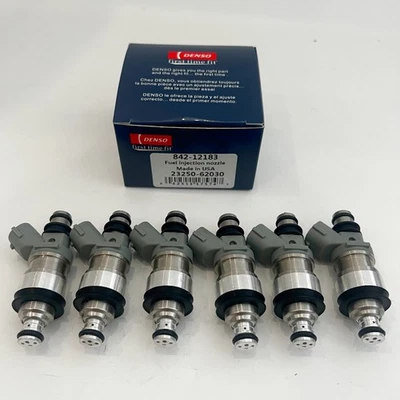 6x Inyector de combustible DENSO para Toyota 4Runner Tacoma 1998 1997 1996 3,4 L 23250-62030 Foto 1 de 4