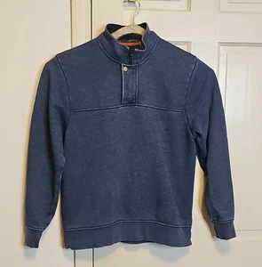 Orvis Signature 1/4 Zip Fleece Pullover Sweatshirt Men's Medium Navy - Picture 1 of 10