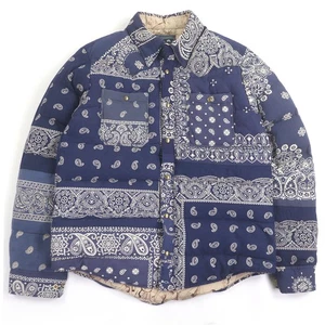 Pristine VISVIM Down jacket KERCHIEF DOWN JKT Paisley Bandana Pattern - Picture 1 of 9