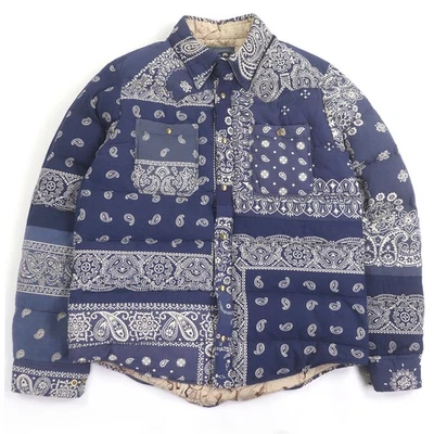 Pristine VISVIM Down jacket KERCHIEF DOWN JKT Paisley Bandana Pattern - Image 1 of 4