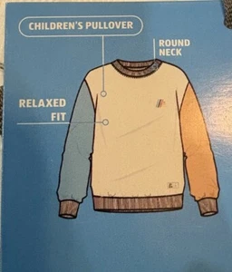 Aldi Gear Children’s Kid’s Crewneck Pullover with Logo Size XS 4-5 2025 NWT - Picture 1 of 4