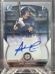 2023 Bowman Cromato - Autografi Prospect #CPA-AS Axel Sanchez (AU, RC) - Foto 1 di 2