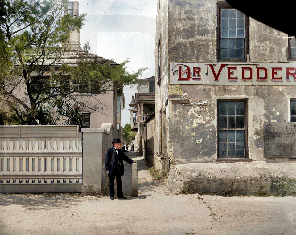 Impresión fotográfica 1894 Treasury Street, San Agustín, Florida 11 x 14" Foto 1 de 1