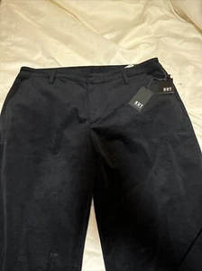 Kut From The Kloth Trouser Black Velvet Pants Sz 14 - Picture 1 of 10