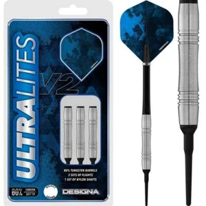 Softdarts Soft Tip Darts 80% Tungsten Dartpfeile 14-16g Designa Ultralites V2 - Bild 1 von 2